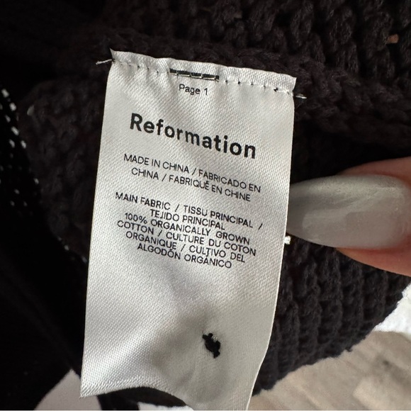Reformation Black Knit Cardigan Sweater - Picture 8 of 11